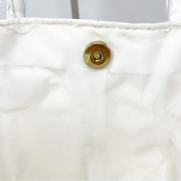 Jimmy Choo White and Gold Tote Bag Purse - Picture 6 of 6